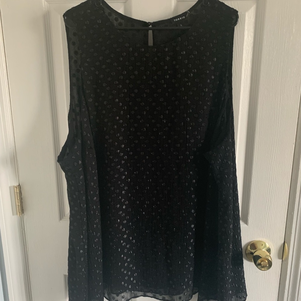 Torrid. Dressy like new black dressy blouse.
